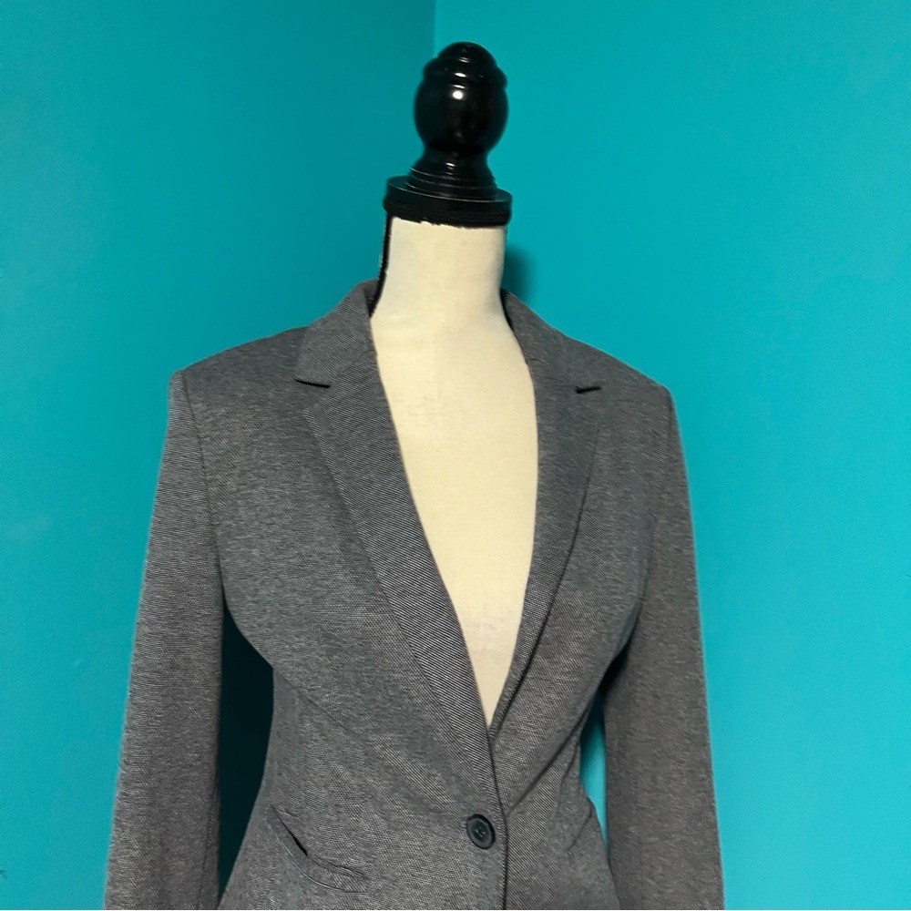 NWT Express S Gray Single Button Blazer Jacket - Picture 2 of 6
